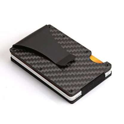 Portable ID Cardholder Clip Metal Case